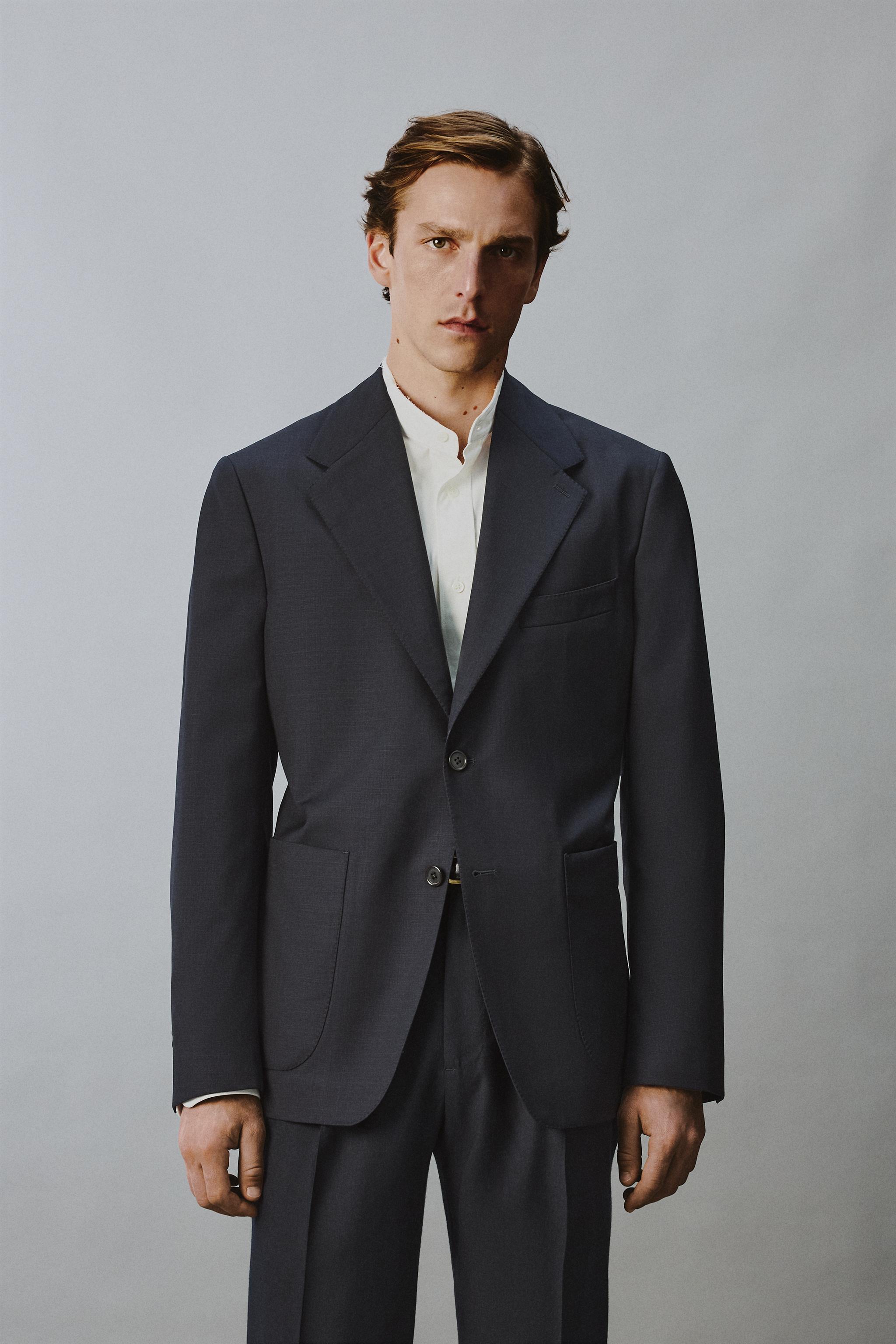 100% WOOL RELAXED FIT BLAZER